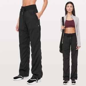 Lululemon Studio Pant Black Pin Strip Sz. 4R